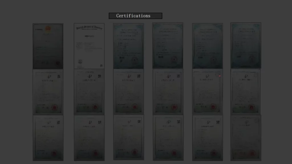 Collection of Patent Certificates